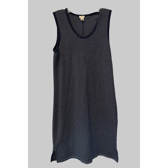 J.CREW Dresses & Skirts - J Crew Dress Womens Extra Small Navy Blue White Striped Sleeveless Tank Casual